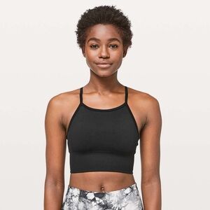 Ebb to street high neck sports bra black